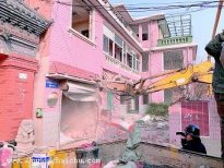 相城2019年苏州拆除违建锤!金鸡岭三层别墅开拆